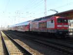 Der IRE Zug der normaler Weise Magdeburg-Berlin fhrt,fuhr heute den RE 20 Uelzen-Halle am 15.10.2011 in Stendal.