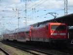 Am 08.04.2012 fuhr 112 174 die RE 20 nach Halle/Saale.