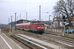 112 183 mit dem RE2  ODEG  (RE 37369) von Cottbus nach Wittenberge, bei der Einfahrt in den Bahnhof Knigs Wusterhausen.