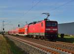 Dejavue? Fast, aber diesmal ist es die 112 164 mit einer RE7. 3.10.2013