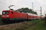 Hier 112 110 mit einem RE3 (RE18346) von Elsterwerda nach Schwedt(Oder) Hbf., bei der Einfahrt am 11.10.2013 in Schwedt(Oder) Hbf. 