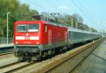 112 145 mit IR 2486 (Cottbus–Wilhelmshaven) am 10.04.2000 in Hannover-Kleefeld