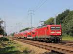 112 165 mit dem RE 3  nach  Wünsdorf-Waldstadt mit nächstem Halt in Blankenfelde (Teltow-Fläming) am 22.