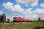 23.7.2014 RE 3 nach Stralsund vor Angermünde.