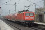 RE 3 mit der Zugnummer 18350 auf dem Weg nach Schwedt (Oder) am 19.11.2014 bei der Durchfahrt Großbeeren.