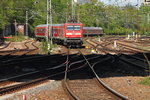 Blicke unter der Lichtenberger Brücke Richtung Friedrichsfelde Ost am 06.05.2016.