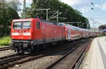 112 163 erreicht am Nachmittag des 9.6.2016 zusammen mit dem RE70 (RE21020) aus Hamburg Hauptbahnhof  das Ziel: den Kieler Hauptbahnhof.