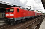 112 164 ist am 1.8.2016 mit dem RE14 (RE17737) von Magdeburg Hauptbahnhof nach Dessau Hauptbahnhof unterwegs.