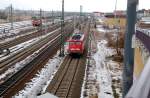 Vllig berraschend braust am 18.01.09 113 268 durch Bitterfeld nach Leipzig.