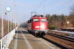 113 268 durchfhrt am 25.01.09 Burgkemnitz Richtung Leipzig, um dort den IC 1934 nach Oldenburg zu bernehmen.