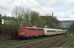 Nach den Tauri ziehen nun 113er den ICE-Ersatzzug IC2862 von Hamm nach Bonn.
