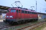 DB 113 268-7 am 28.01.2012 in Rostock Hbf Abgestellt.