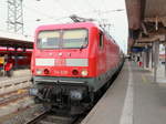 114 028 als RE 19916 nach Stuttgart Hauptbahnhof auf Gleis 18 im Bahnhof von Nürnberg (Hauptbahnhof) am 13.
