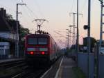 Am 20.06.2007 verlt RE 38346 den Bahnhof Doberlug-Kirchain