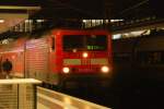 BERLIN, 13.11.2009, BR 114 033-4 als RE3 nach Elsterwerda auf Gleis 6 im Bahnhof Gesundbrunnen