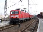 Wieder konnte ich den 11mintigen Aufenthalt in Pasewalk nutzen und meinen Zug nach Berlin zu fotografieren.Am 01.Mai 2010 bespannte 114 040 den RE 38417 Stralsund-Hohenleipisch.