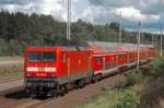 114 016 mit dem RE 3 auf dem Weg nach Stralsund am 03.09.2010 in Eberswalde