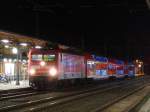 Am 23.12.2013 fuhr die 114 035 mit dem RE 20 (17624)von Halle/Saale nach Uelzen hier in Stendal ein.