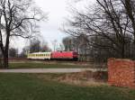 114 501 hatte am 26.02.14 Messfahrten zwischen Zwickau-Hof und zurück. Hier zusehen an der Schöpsdrehe bei Plauen/V.