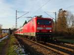 DB Regio 114 038 am 05.01.15 bei Hanau West KBS 640