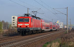 114 035 bespannte am 05.04.16 einen RE von Magdeburg nach Leipzig.