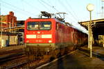 Am 24.02.2017 fuhr die 112 166 von DB Regio von Stendal nach Salzwedel.