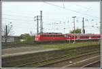 115 323 bringt einen PbZ am 13.04.07 Richtung Dortmund. Aufgenommen in Hamm (Westf).