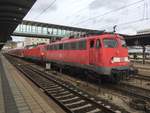 115 360 mit einem Pbz (?) am 28.10.17 in Ulm Hbf.