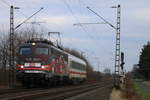 115 509 konnte am 13.01.2018 mit PbZ 2453 bei Nordbögge fotografiert werden.