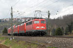 31.03.2018 Streckenabschnitt Uhingen 115 459-0, 120 108-6, 120 127-6 & 146 222-5