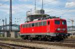 115 154-7 fhrt am 15.08.07 als Lz aus dem Mnchener Hauptbahnhof.