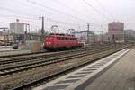 Doppelt aufgebügelt weilte 115 198 am trüben 5.4.2013 in München Ost und wartete auf weitere Aufgaben.