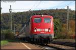 115 230-0 am 29.09.07 mit PbZ 77654, aufgenommen bei der Durchfahrt des Hp Urspring in Richtung Stuttgart.