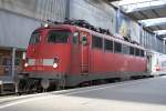 115 350-1 mit IC in Mnchen Hbf am 30.05.2009