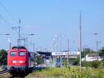 Der PbZ 1976 von Frankfurt Bbf ber Dortmund Bbf und Kln HBF nach Kln Messe Deutz, hier die 115 198-4 mit Einfachlampen in Krefeld Uerdingen am 18.07.2010.