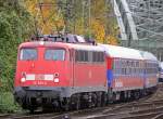 115 509-2 am IC2863 in Kln/Messe Deutz am 05.11.2010