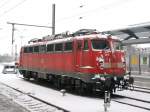 Diese E-Lok BR 115 459-0 stand am 21.12.2010 abgebgelt im Erfurter HBF, neben Gleis 8.