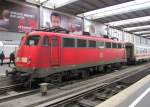 DB AutoZug 115 448-3 (91 80 6115 448-3 D-DB) in Mnchen Hbf; 14.01.2011