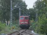 Bis zum Prellbock am Streckenende fuhr 115 448,am 27.August 2011,in Binz.