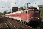 Die 115 346-9 zieht den AZ 13733 durch Dsseldorf Benrath nach Alessandria am 19.09.2011