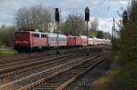 115 278-4 zieht ihren sehr langen Pbz-D 2490 Dortmund Bbf - Berlin-Rummelsburg inkl.