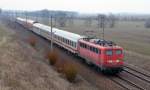 115 198 bespannte am 09.04.13 den Pbz 2466 von Leipzig nach Berlin.