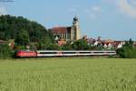 115 459-0 mit dem IC 184 Zürich-Stuttgart bei Herrenberg, 08.06.2014.