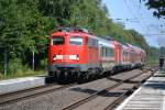 115 293-3 mit ihrem PbZ 2491 am 23.07.2014 in Ostbevern.