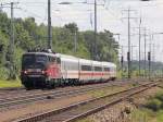 115 509-2 aus Richtung Berlin kommend bei Diedersdorf am 23. Juli 2014.