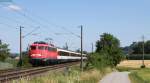 115 383-2 mit dem IC 184 (Zürich HB-Stuttgart Hbf) bei Welschingen 21.6.14