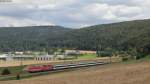 115 383-2 und 120 122-7 mit dem IC 185 (Stuttgart Hbf-Zürich HB) bei Möhringen 4.8.14