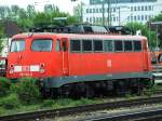 BR 115 509-2 am 13.05.2006 abgestellt im Bahnhof Mnchen Ost