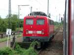 Eine Baureihe 139 wartet in Mllheim Baden auf ihren einsatz 
nach Mulhouse(F)
