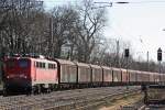 139 246 zieht am 7.3.11 einen Gterzug durch Ratingen-Lintorf